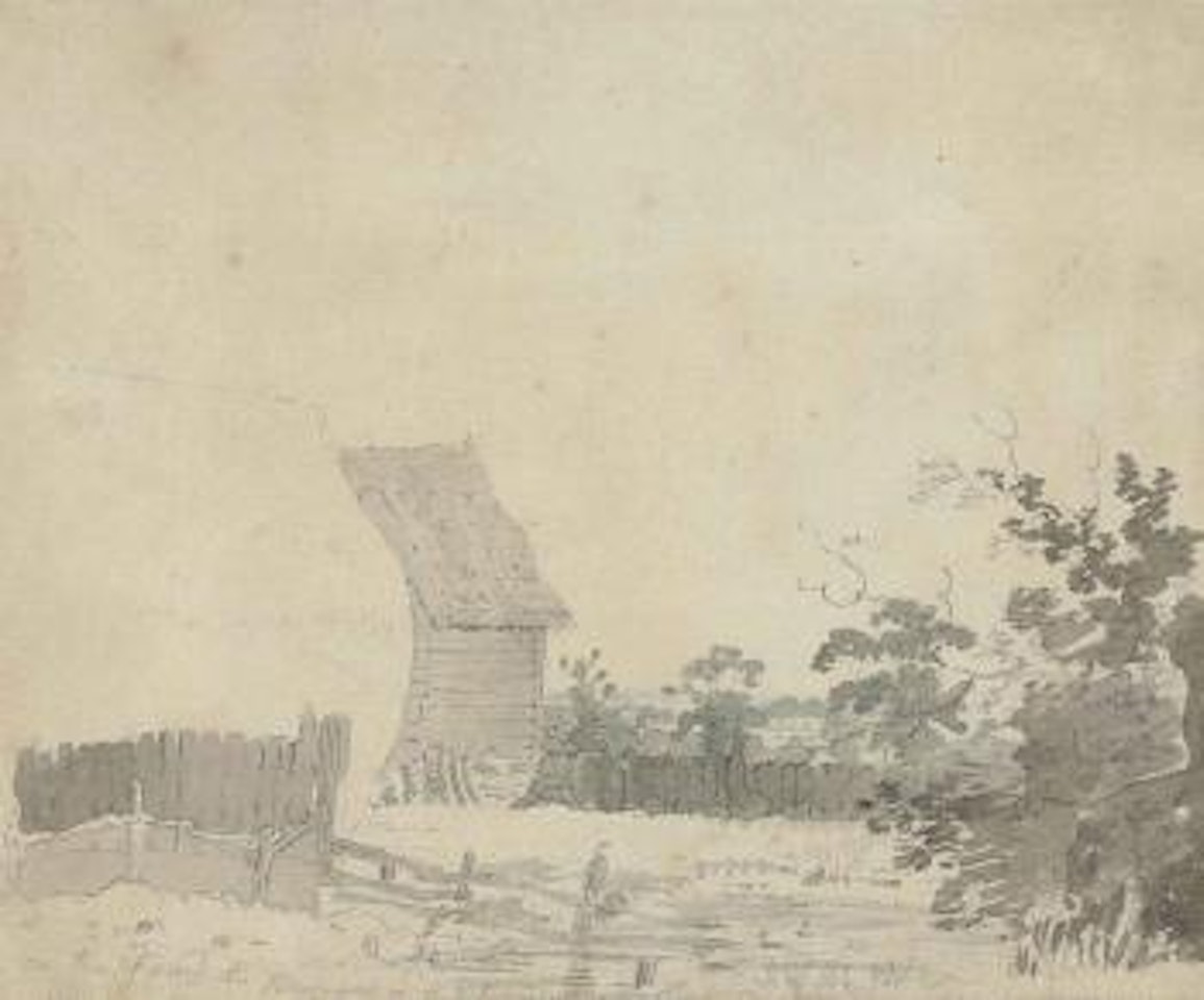 On the road to Harrow-on-the-Hill by Thomas Girtin
