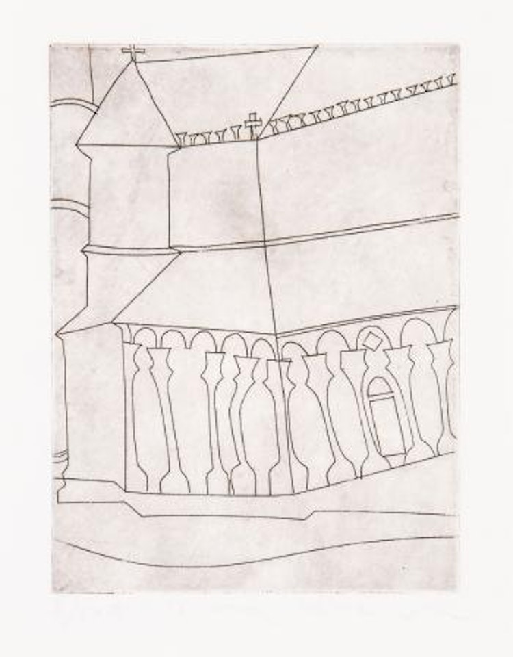 Fragment of Tuscan Cathedral (C.47) by Ben Nicholson, O.M.