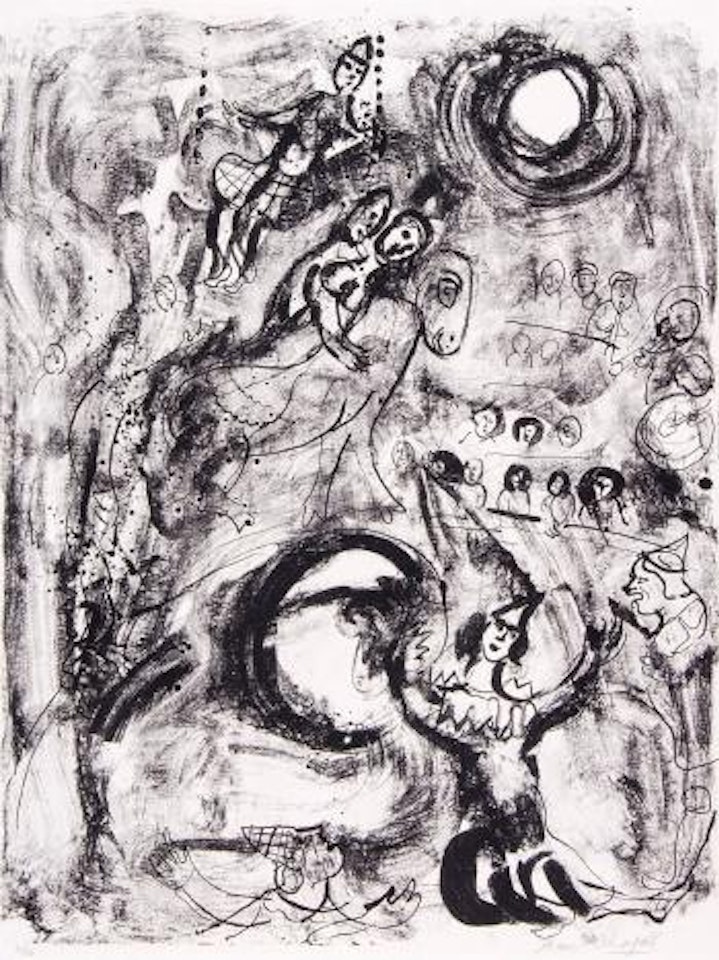 Clown aux Cerceaux (M.166) by Marc Chagall
