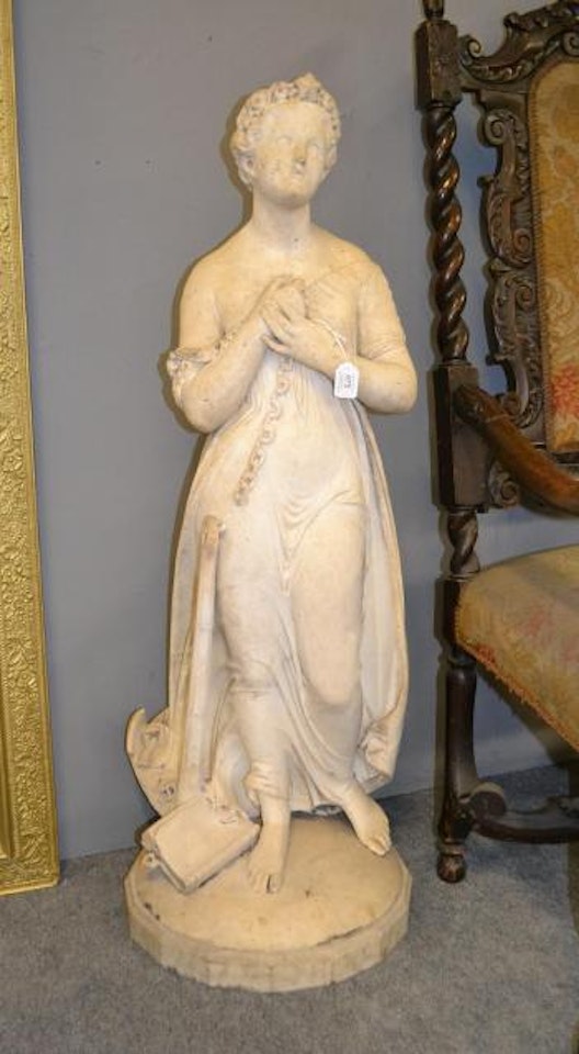 Figure of a girl, allegorical of hope by Giovanni Maria Benzoni