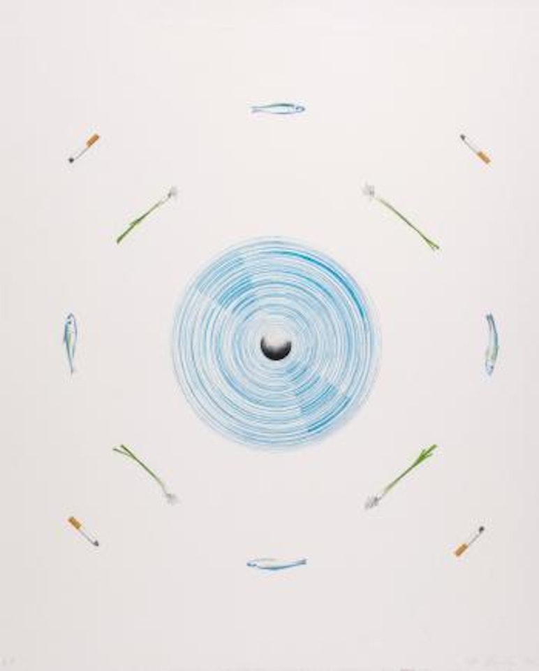 Fan and its surroundings (E.125) by Ed Ruscha