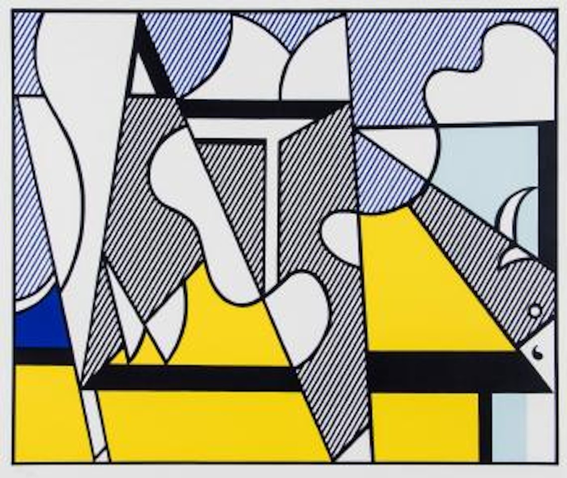 Cow going abstract (C.app.9) by Roy Lichtenstein