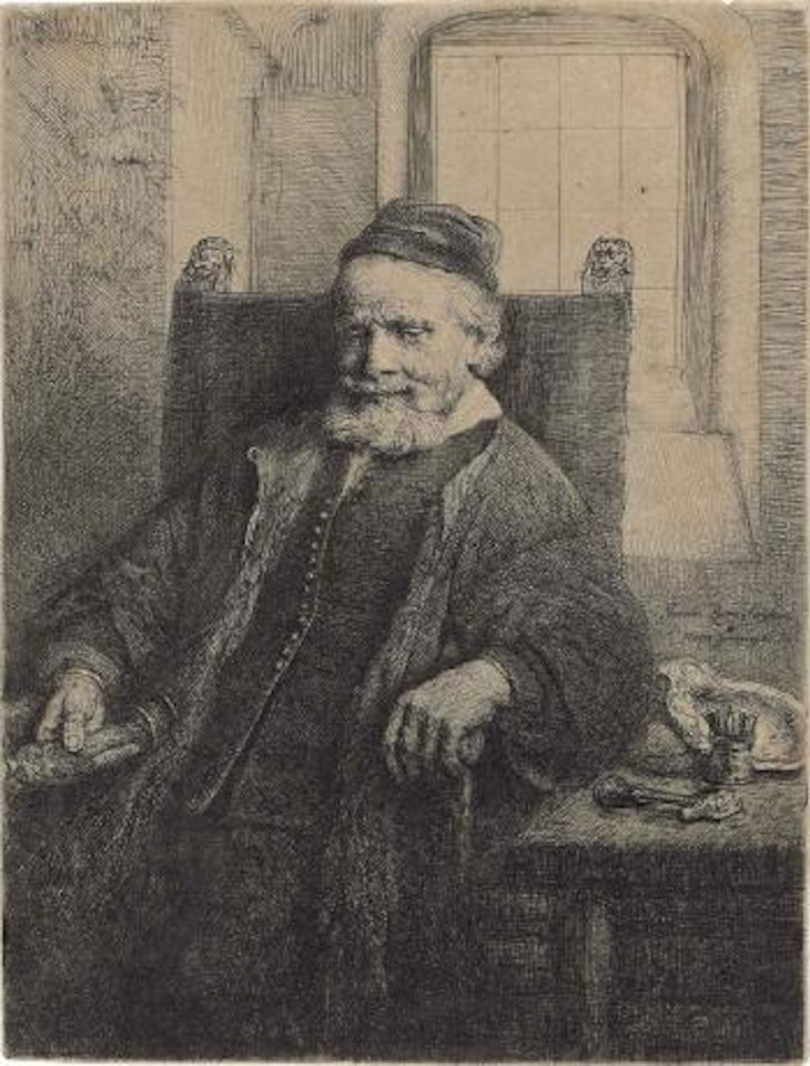 Jan Lutma, Goldsmith (B., Holl. 276; H. 290; New Holl. 293) by Attributed to Rembrandt Harmensz van Rijn