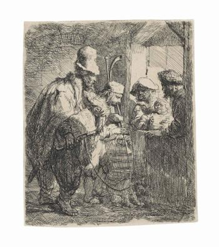 The Strolling Musicians (B., Holl. 119; H. 142; New Holl. 141) by Attributed to Rembrandt Harmensz van Rijn