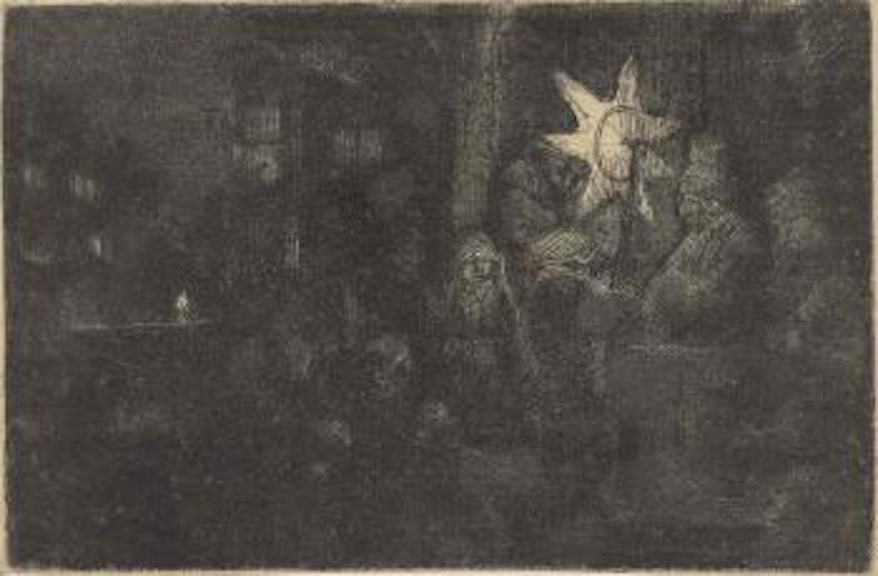 The Star of the Kings: A Night Piece (B., Holl. 113; H. 254; New Holl. 263) by Attributed to Rembrandt Harmensz van Rijn