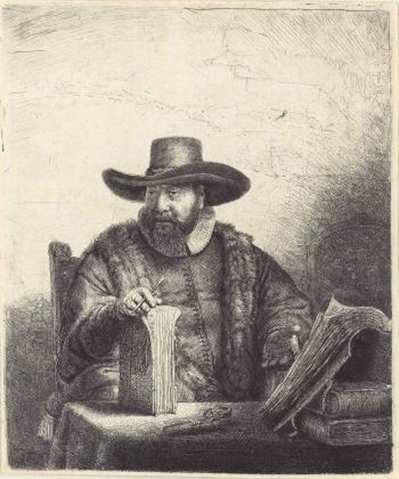 Cornelis Claesz. Anslo, Preacher (B., Holl. 271; H. 187; New Holl. 197) by Attributed to Rembrandt Harmensz van Rijn