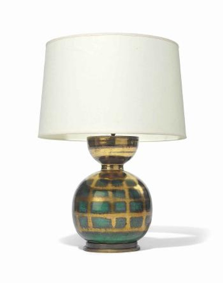 A Vase Mounted As A Lamp by Jean Besnard