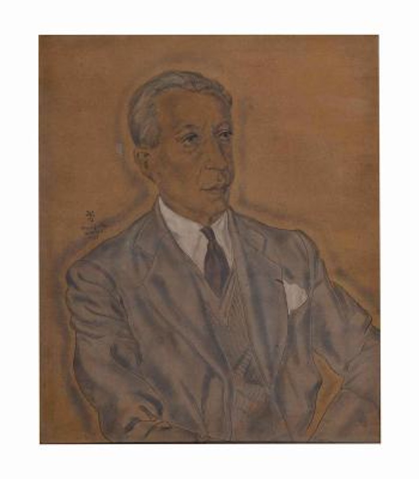 Portrait de Louis Alleq by Leonard Tsuguharu Foujita