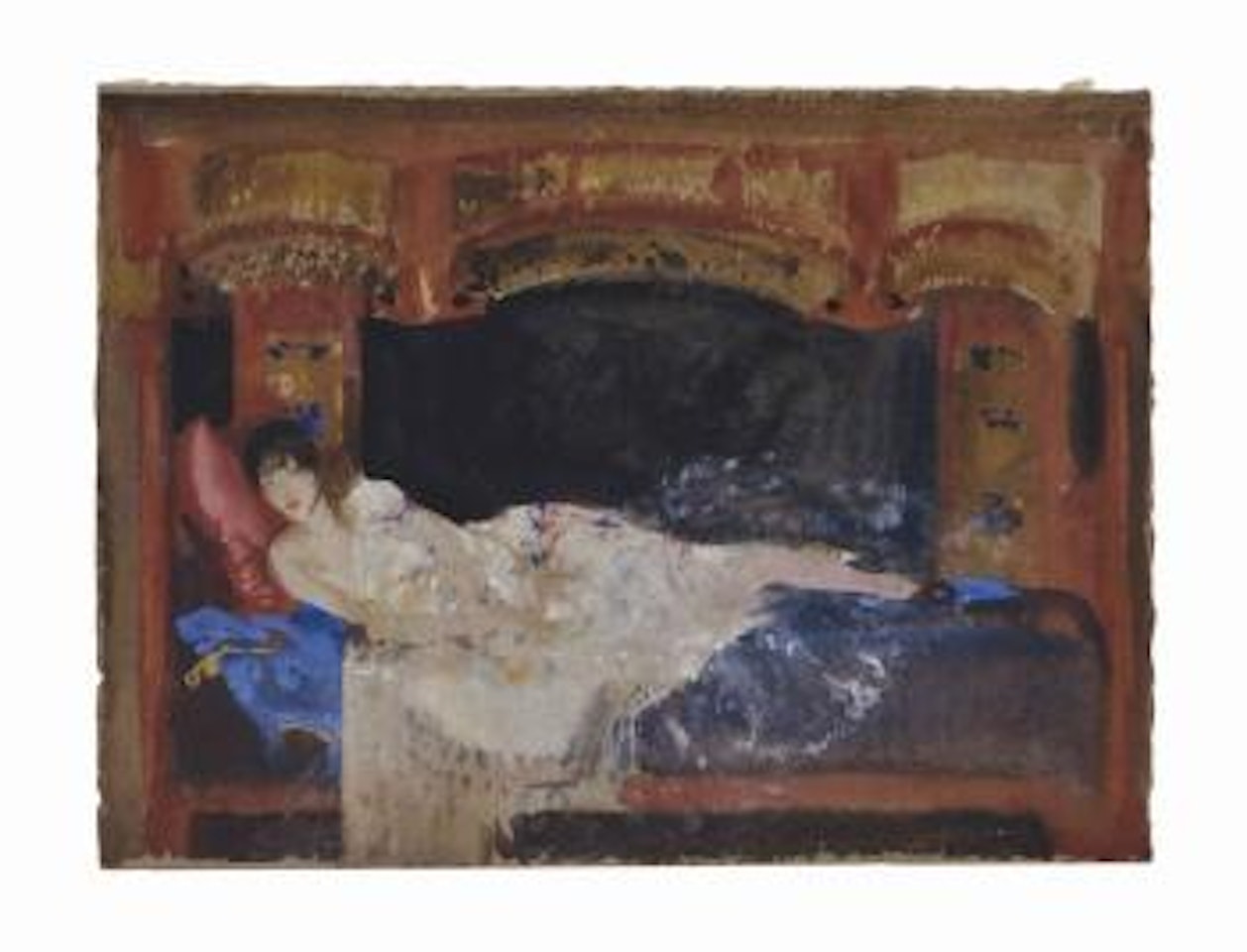 Preliminary Sketch for Flowers and Lacquer by William Russell Flint