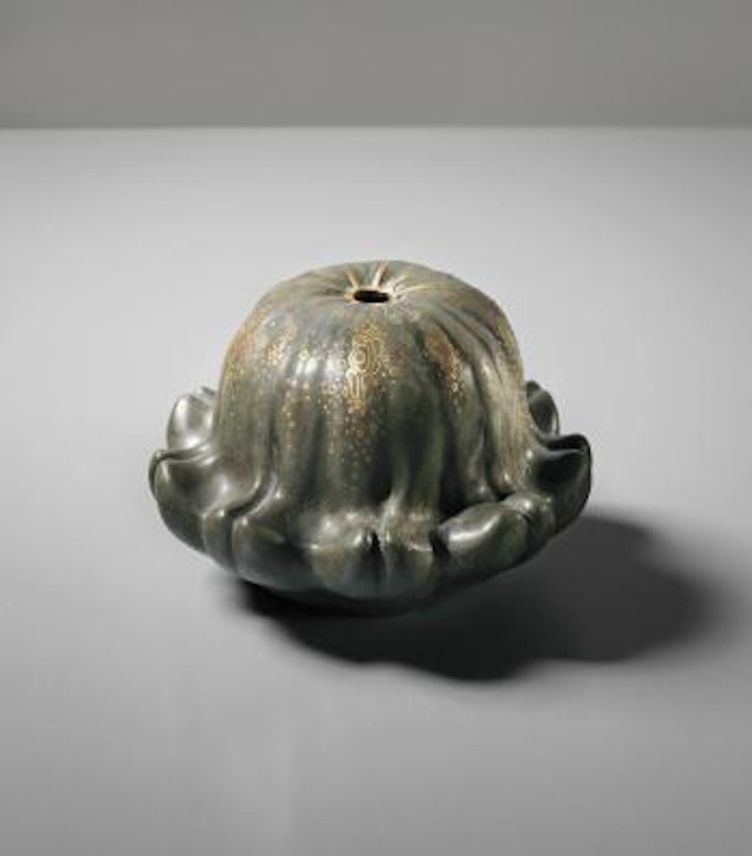 Gourd-form vase by Jean Dunand