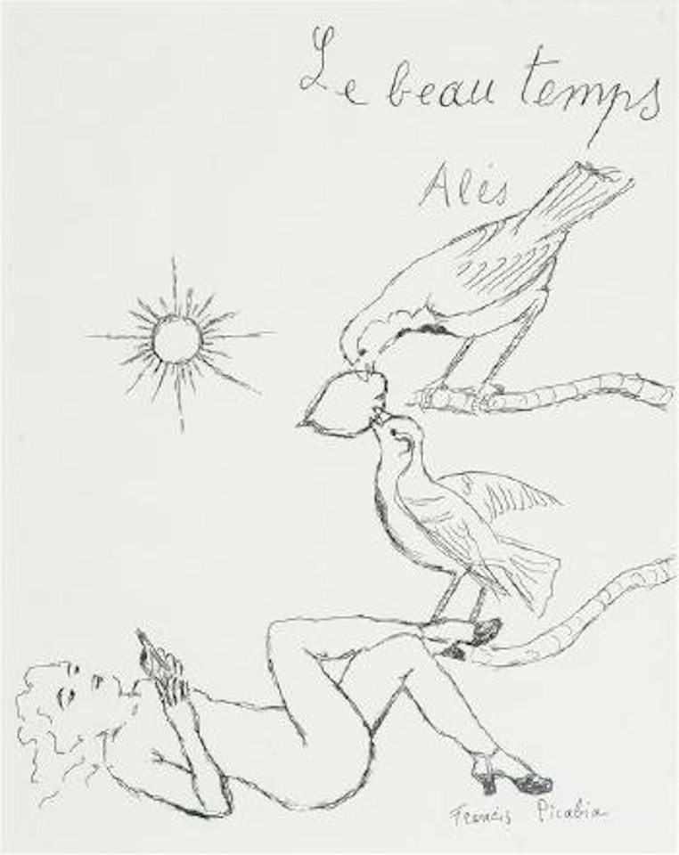 Affiche pour Le beau temps Alès by Francis Picabia