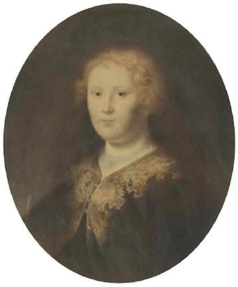 Portrait d'une jeune femme, dit de la soeur de Rembrandt by Jean Alexandre Coraboeuf by Attributed to Rembrandt Harmensz van Rijn