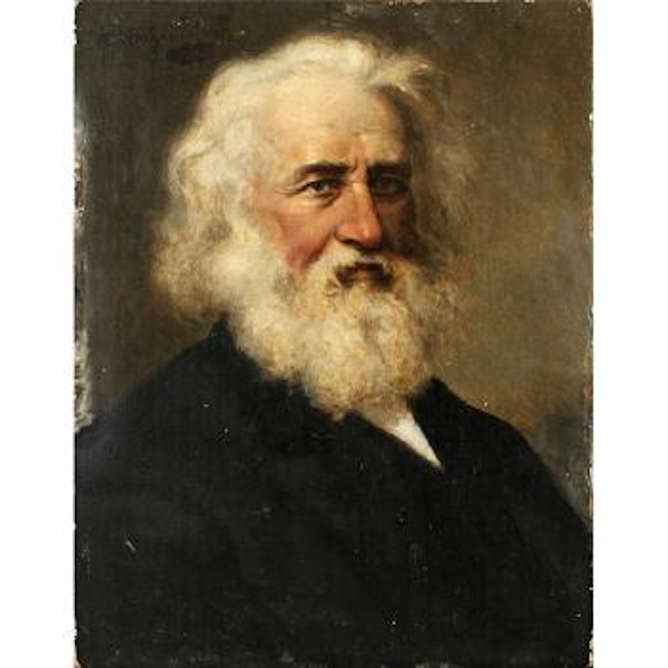 Portrait of Alfred Lord Tennyson, Portrait of Henry Wadsworth Longfellow by Alois Heinrich Priechenfried