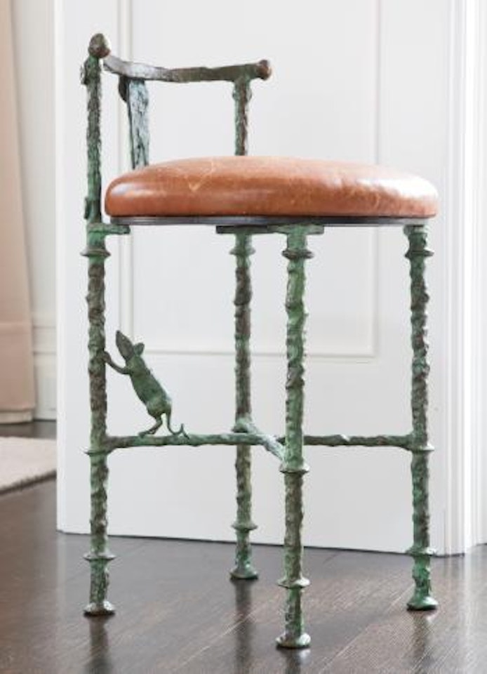 Tabouret De Coiffeuse À La Souris by Diego Giacometti