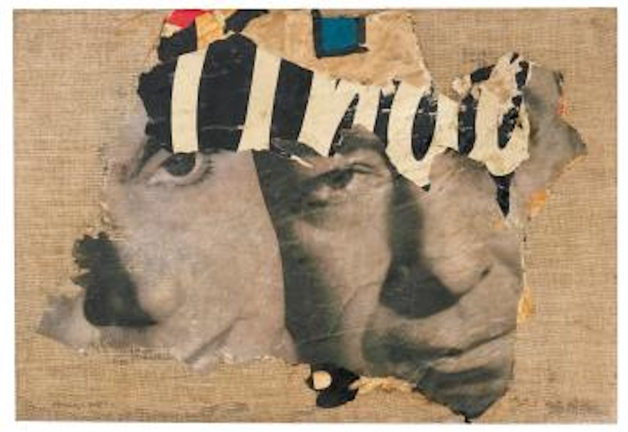 I Due Visi by Mimmo Rotella