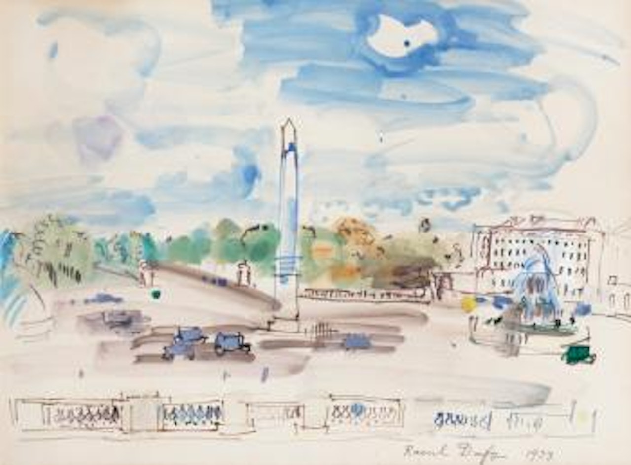 Paris, Place De La Concorde by Raoul Dufy