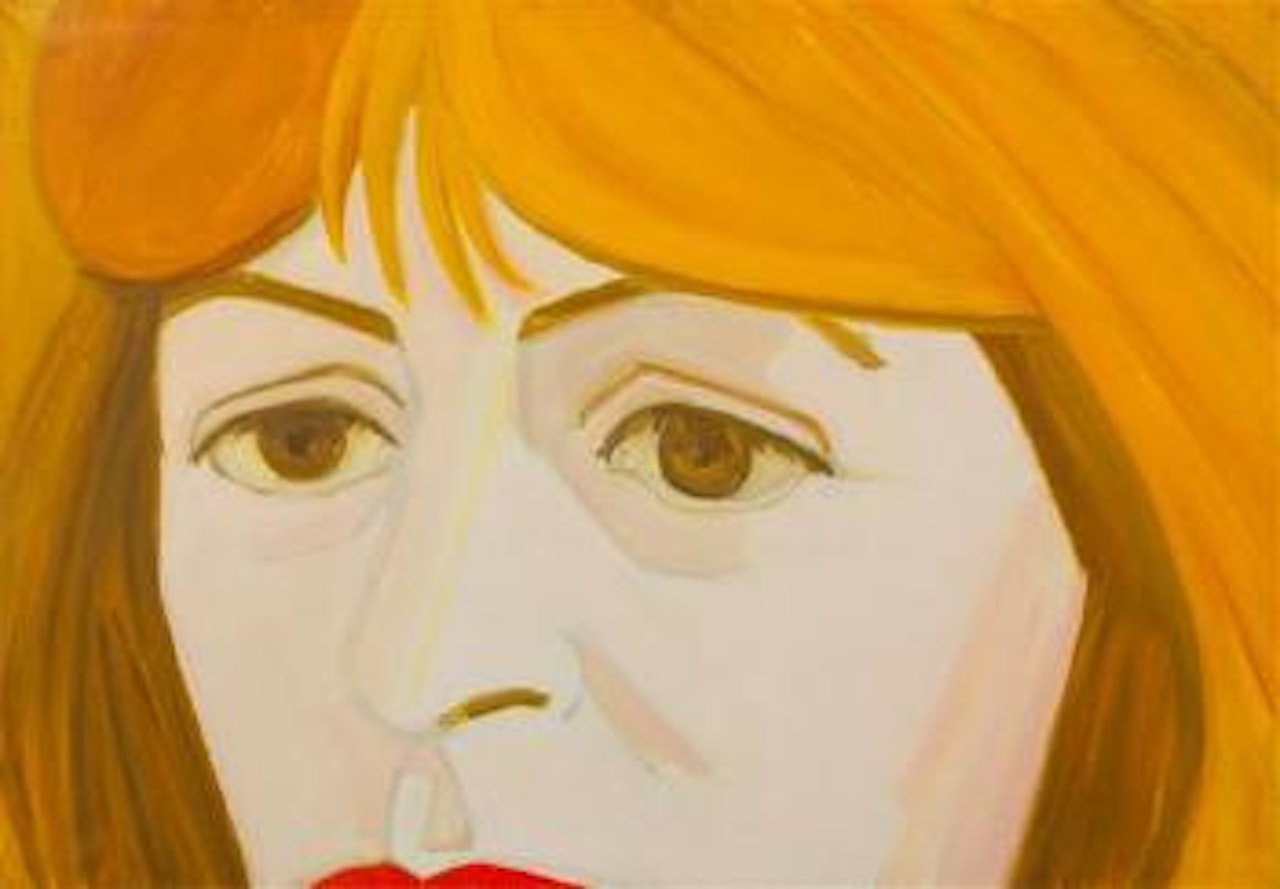 Portrait of Elaine de Kooning by Alex Katz