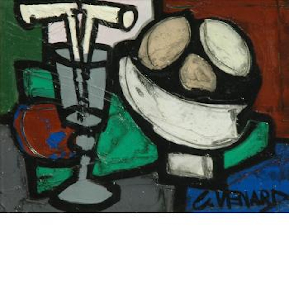 Still Life of Fruit in a Bowl by Claude Venard