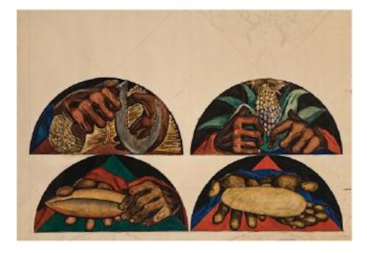 Proyecto para el mural "Salud y Vida", de la Secretaría de Salubridad y Asistencia by Diego Rivera