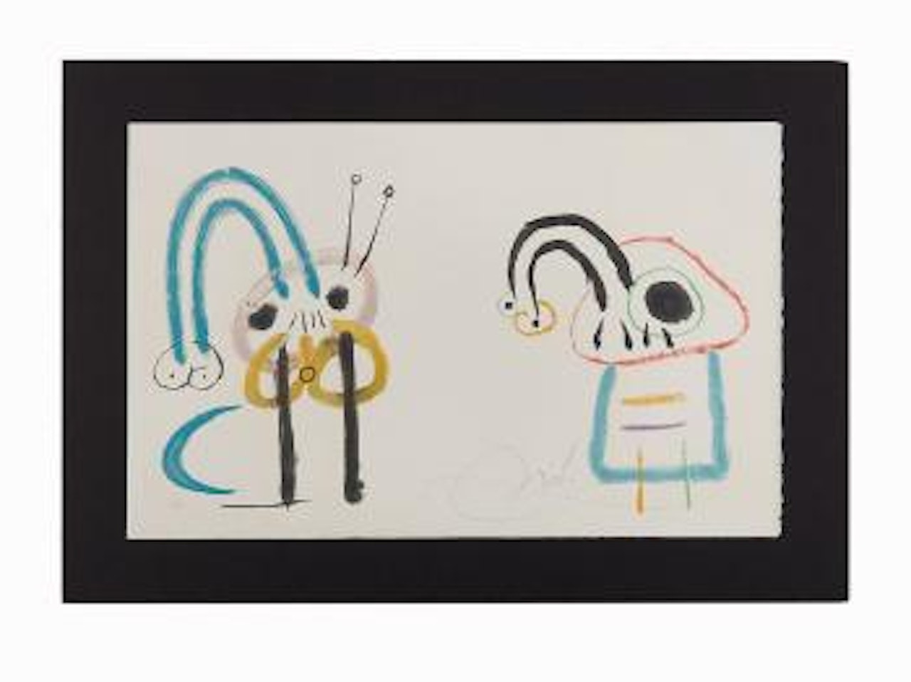 Untitled plate from L'Enfance D'ubu by Joan Miró