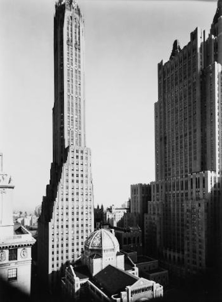 St. Bartholomew’s, Waldorf Astoria, General Electric Building, Park Avenue and 57th Street, NYC by Berenice Abbott