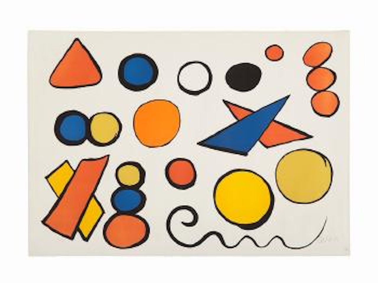 Alphabet Et Serpent (Alphabet and Serpent) by Alexander Calder