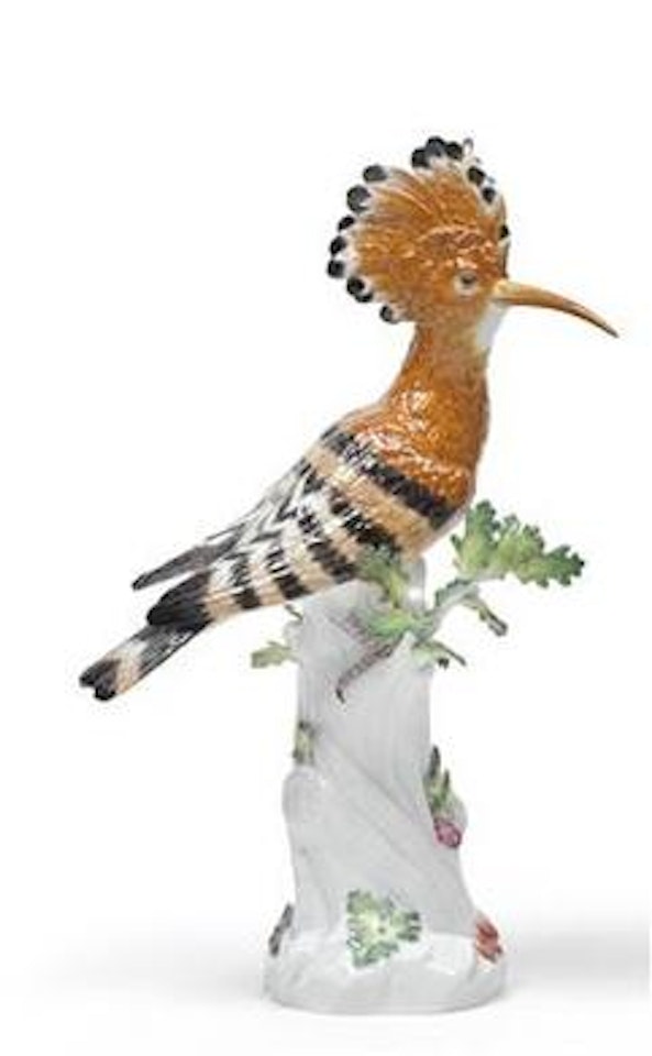 A figure of a hoopoe by Johann Joachim Kändler