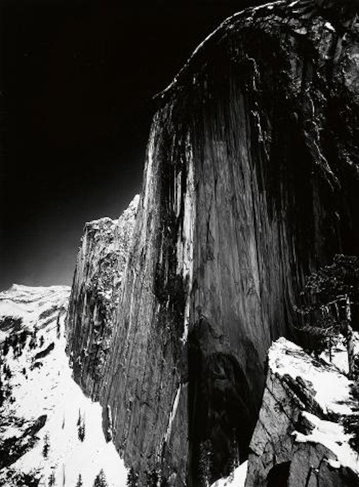 Monolith, the face of half dome, Yosemite National Park by Ansel Adams