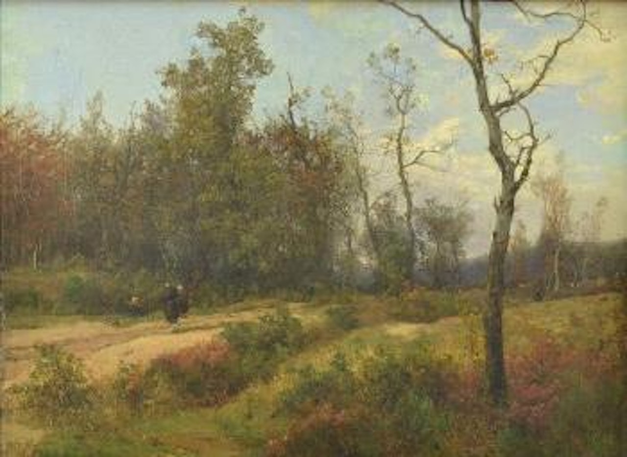 Woman Gathering Faggotts by Jean Baptiste Camille Corot
