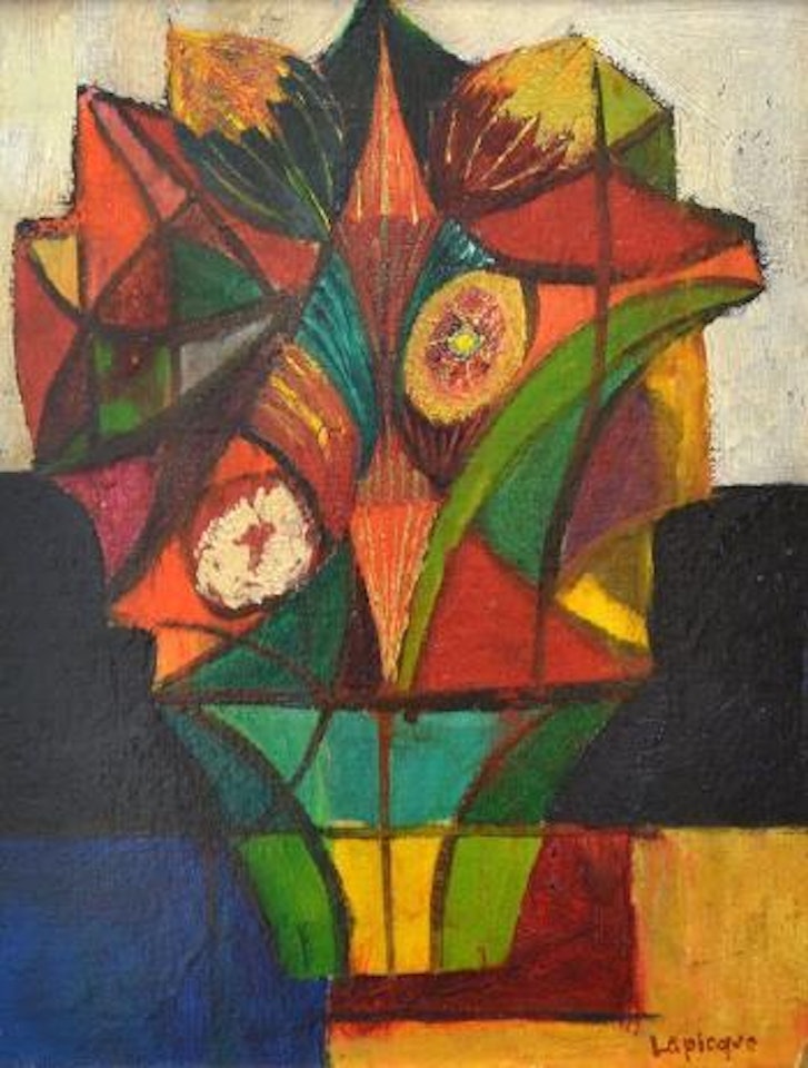 Flowers on the Table by Charles Lapicque