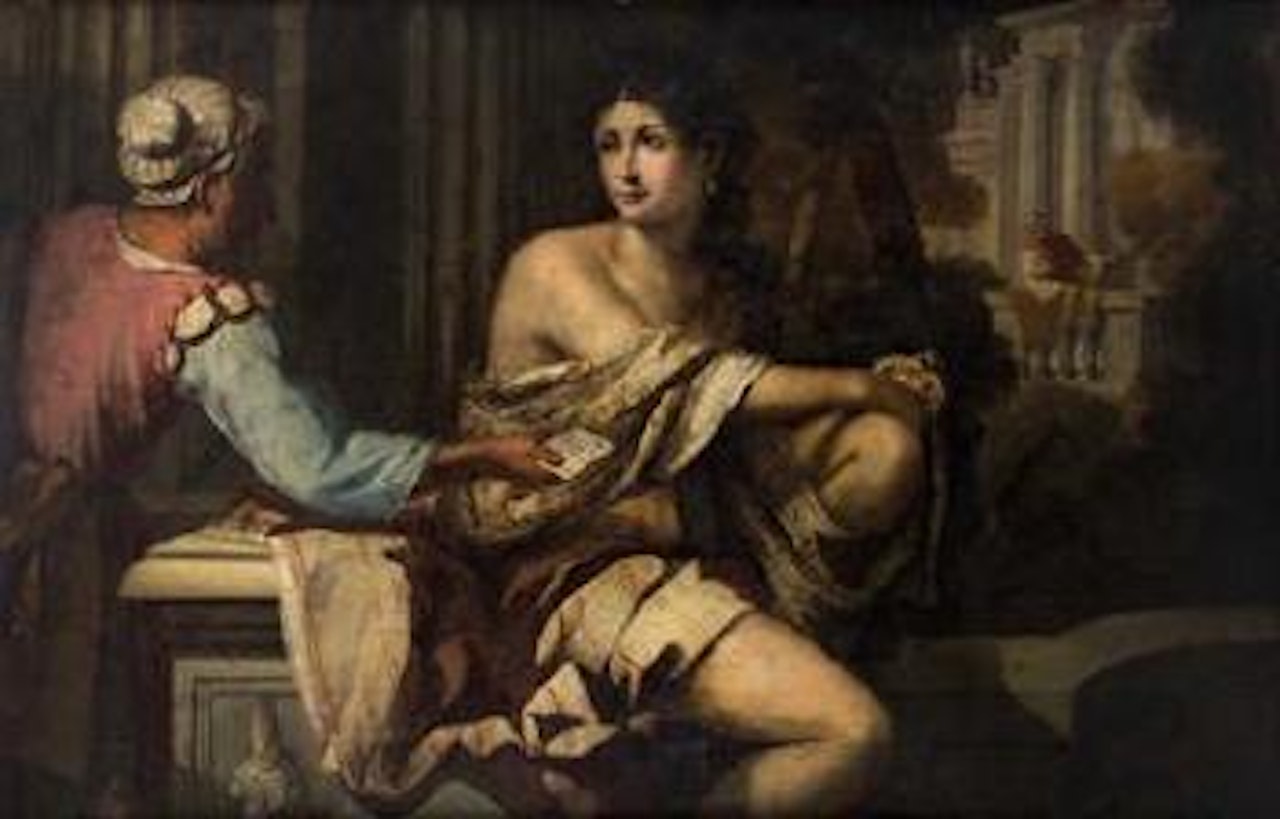 Bathseba empfängt den Brief König Davids by Jacopo Palma il Giovane