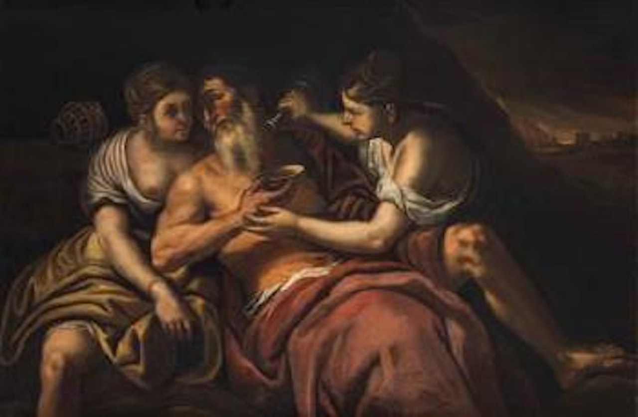 Lot und seine Töchter by Guercino