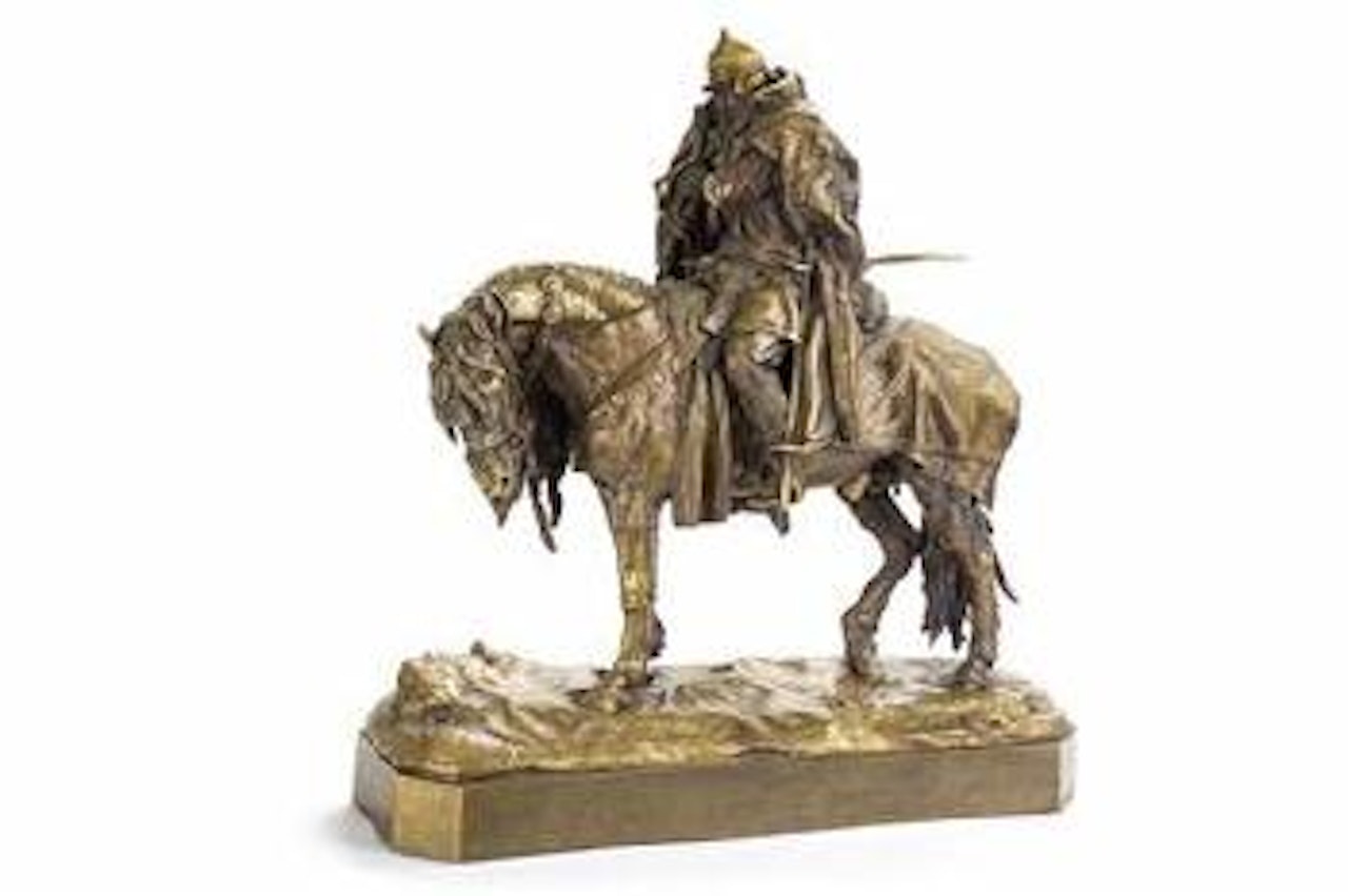 Bogatyr Ilja Muromez zu Pferd by Eugene Alexandrovic Lanceray