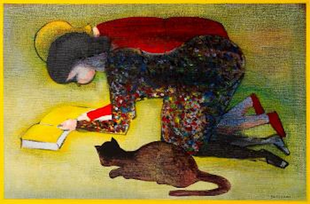 Girl and Cat (The Onlooker) by Charles Blackman
