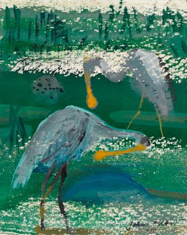 Birds in the Marsh by John Olsen