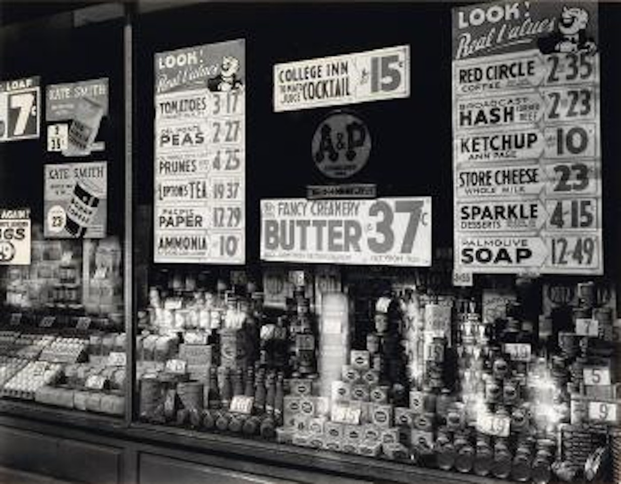 A & P, Great Atlantic and Pacific tea company, 246 Third Avenue by Berenice Abbott
