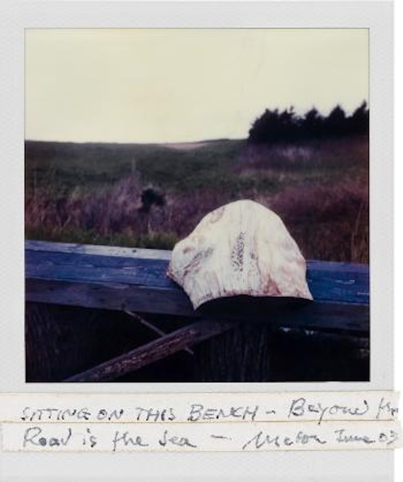 A bench and the sea, Nova Scotia by Robert Frank