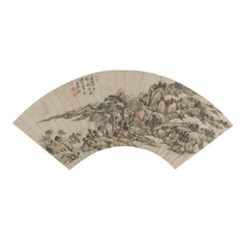 Landscape in the Style of Huang Gongwang by Wang Yuanqi