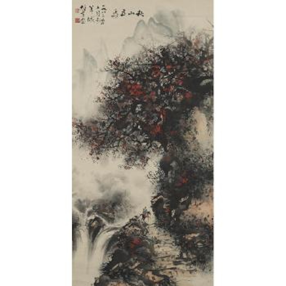 Traversing the Autumn Terrain by Li Xiongcai