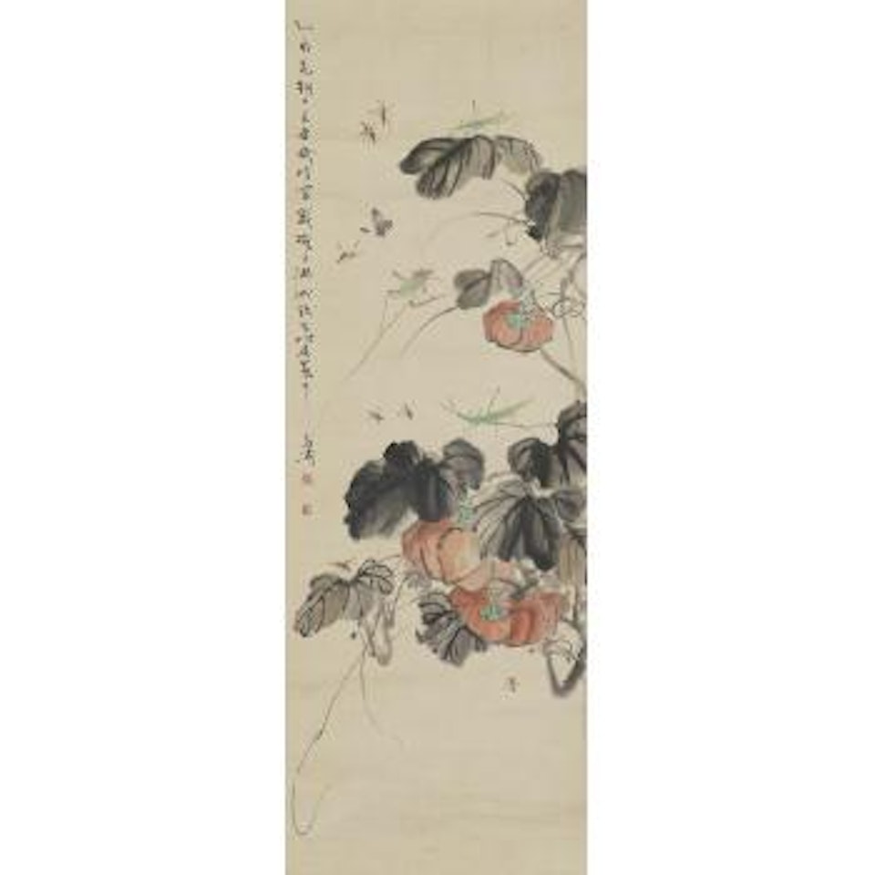 Pumpkins and Insects by Wang Xuetao