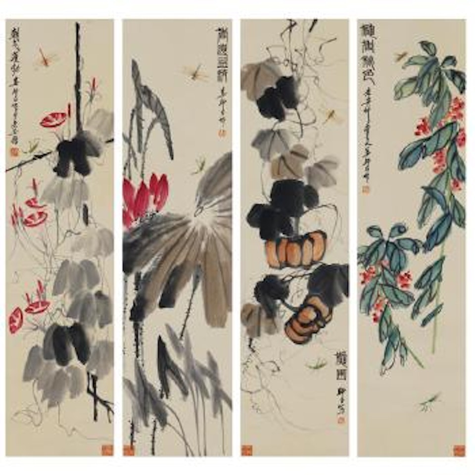 Flowers and Insects by Lou Shibai