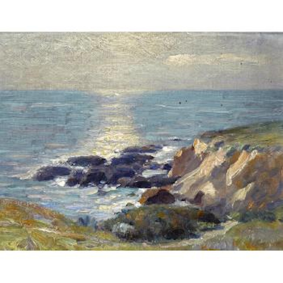 Coastal rocks; Van Cortland Park (a pair) by Ernest Martin Hennings
