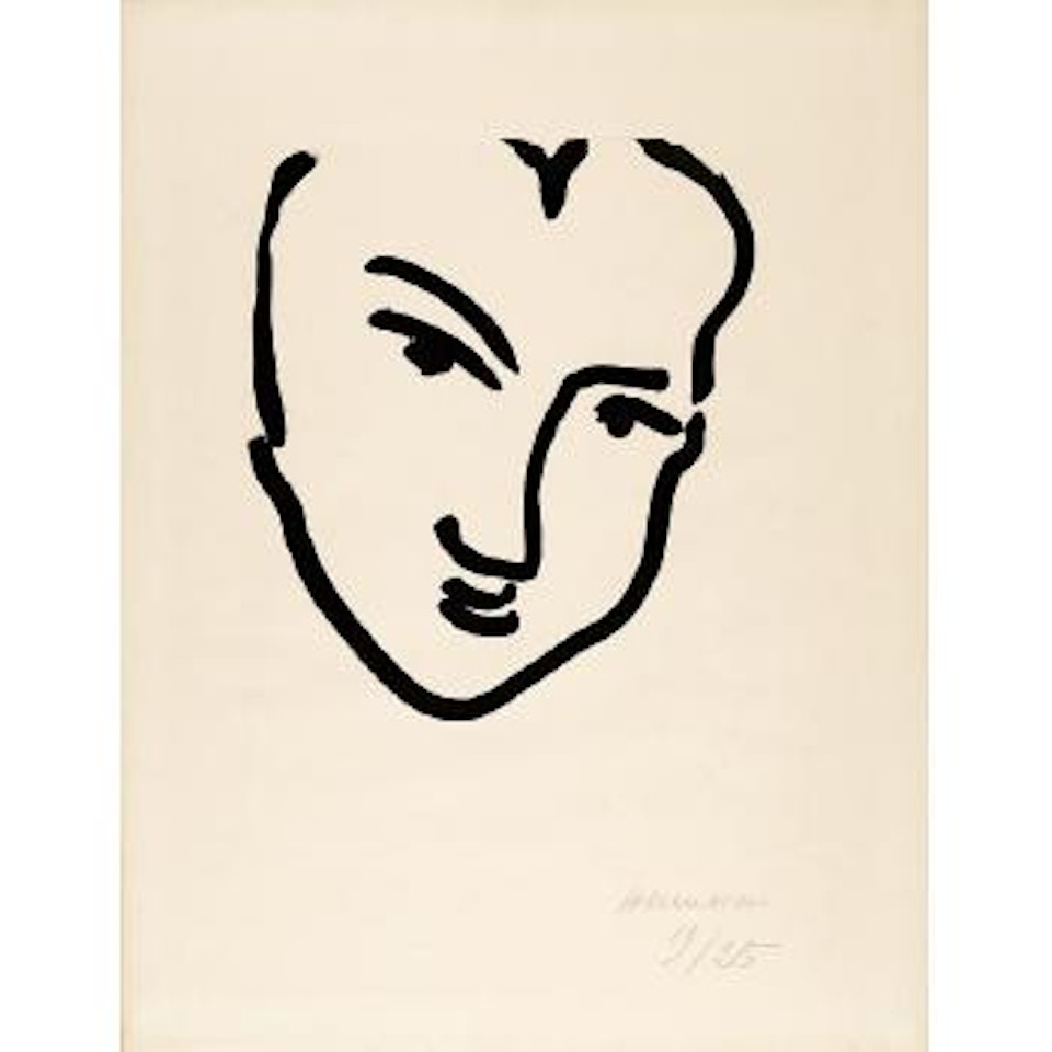 Nadia au visage penché (D. 806) by Henri Matisse