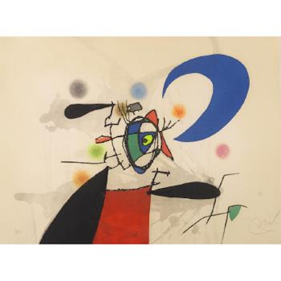 Le mégère et la lune (D. 582) by Joan Miró