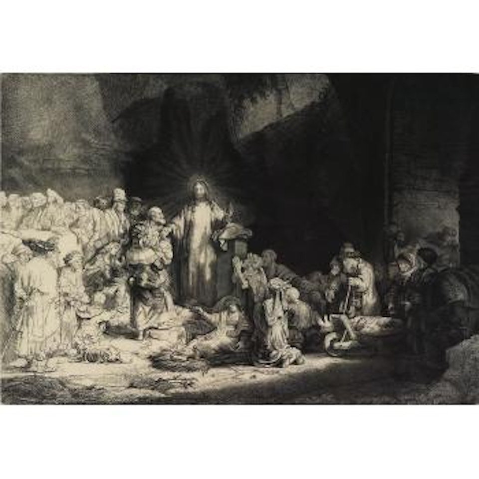 Christ Healing the Sick: 'The Hundred Guilder Print' (B., Holl. 74; H. 236) by Attributed to Rembrandt Harmensz van Rijn