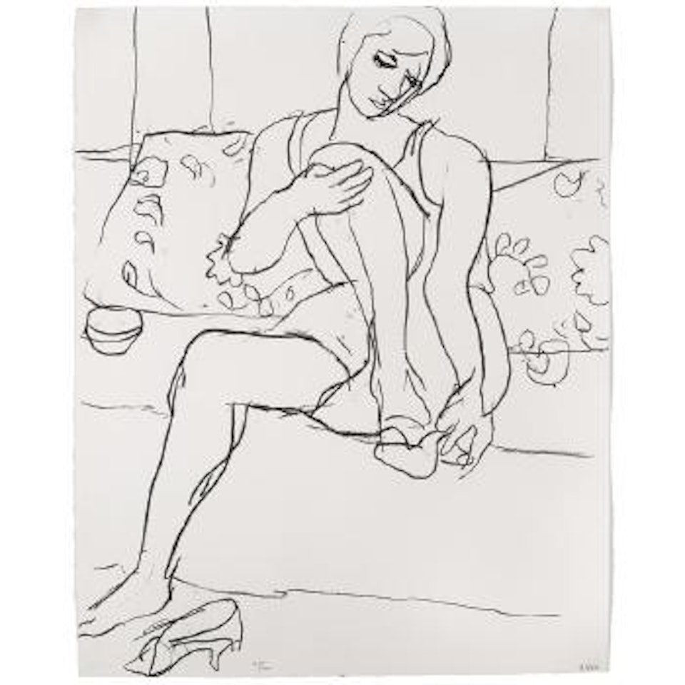 Seated Woman on Sofa by Richard Diebenkorn
