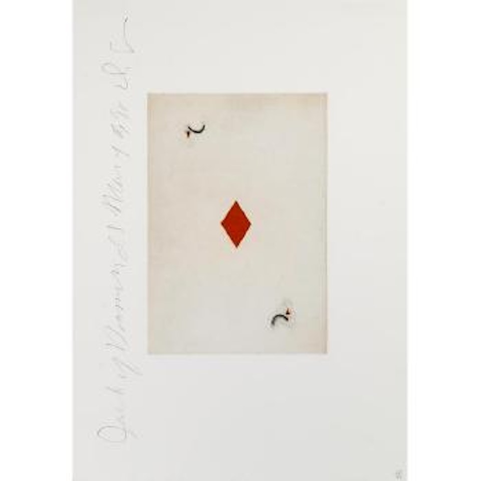 Jack of Diamonds, March 7, 1990; Three Spades, June 23, 1990, from Playing Cards by Donald Sultan