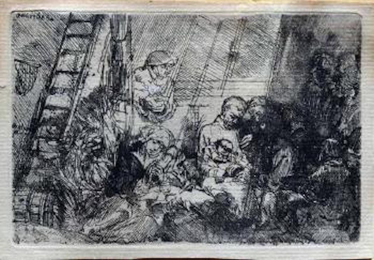Circumcision in the Stable by Attributed to Rembrandt Harmensz van Rijn