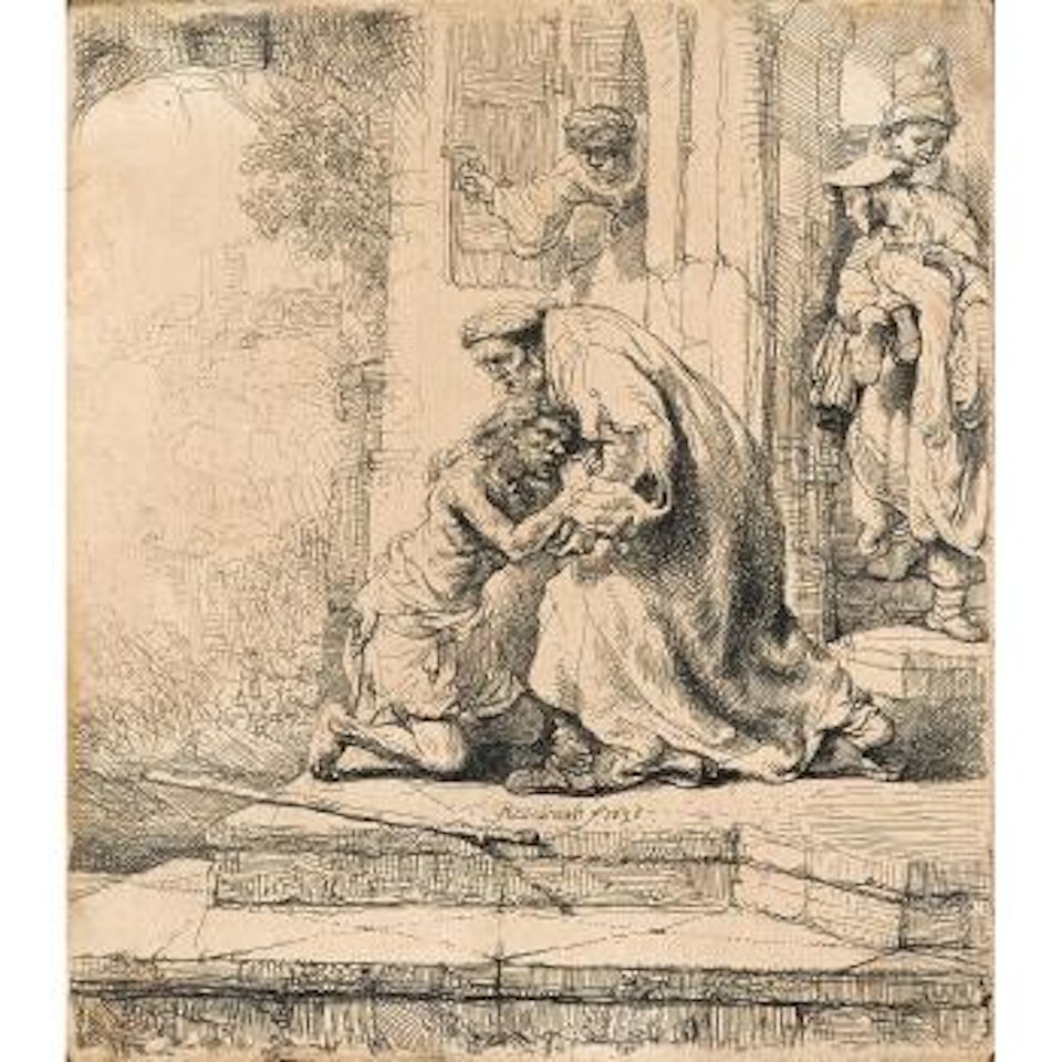 The Return of the Prodigal Son by Attributed to Rembrandt Harmensz van Rijn