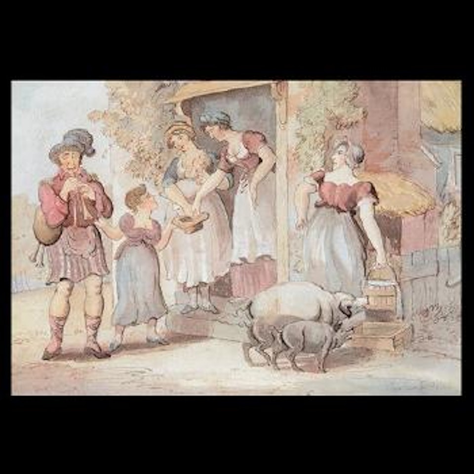 Blind Scotch piper by Thomas Rowlandson